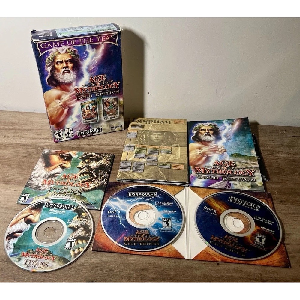 Age of Mythology Gold Edition PC 3-Disc Box Set + Titans Expansion Microsoft